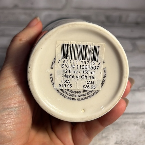 Starbucks Anniversary Blue Mermaid Siren Queen Ceramic Tumbler 2016/ NO LID - Picture 7 of 7